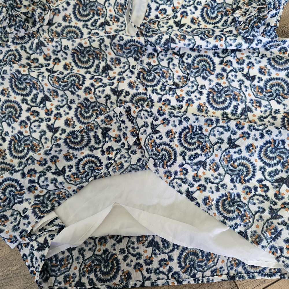 J. Crew Womens Large Ruffle Sleeve Blouse - Picture 10 of 11